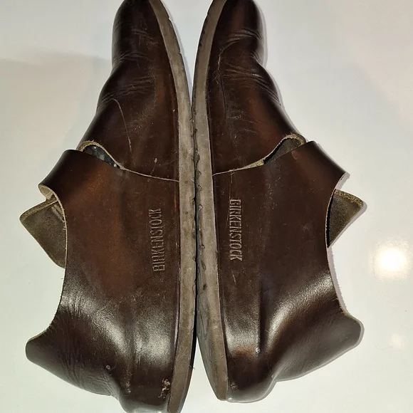 Birkenstock Men's Dark Brown Leather Londons - Picture 3 of 6